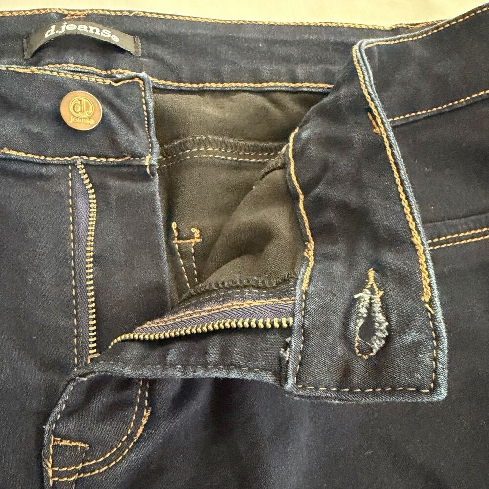 d. Jeans Skinny 16 High Rise Stretch Blue Cotton Blend Dark Wash Solid Women - Picture 5 of 10